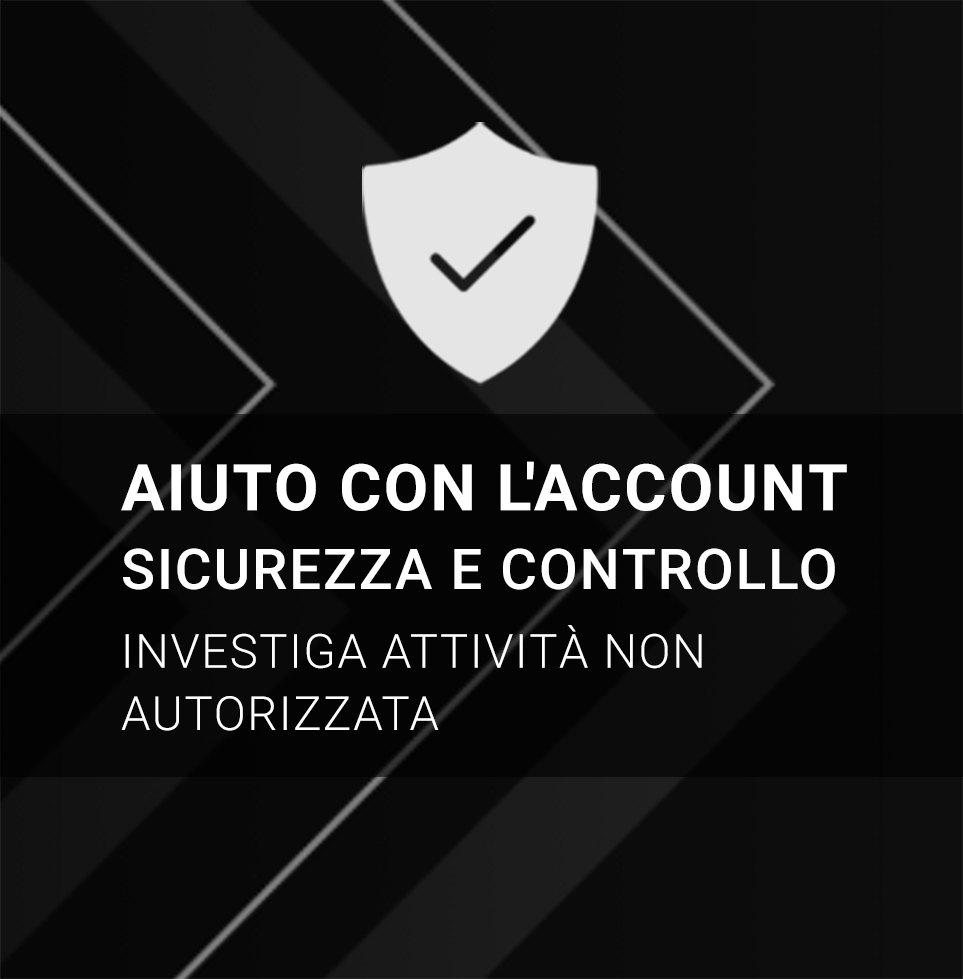 Account e sicurezza